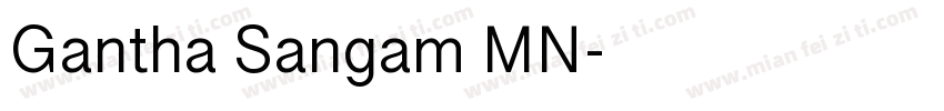 Gantha Sangam MN字体转换